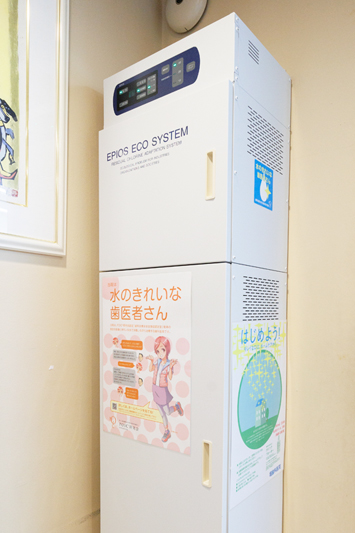 医院内を循環する殺菌水でウイルス対策